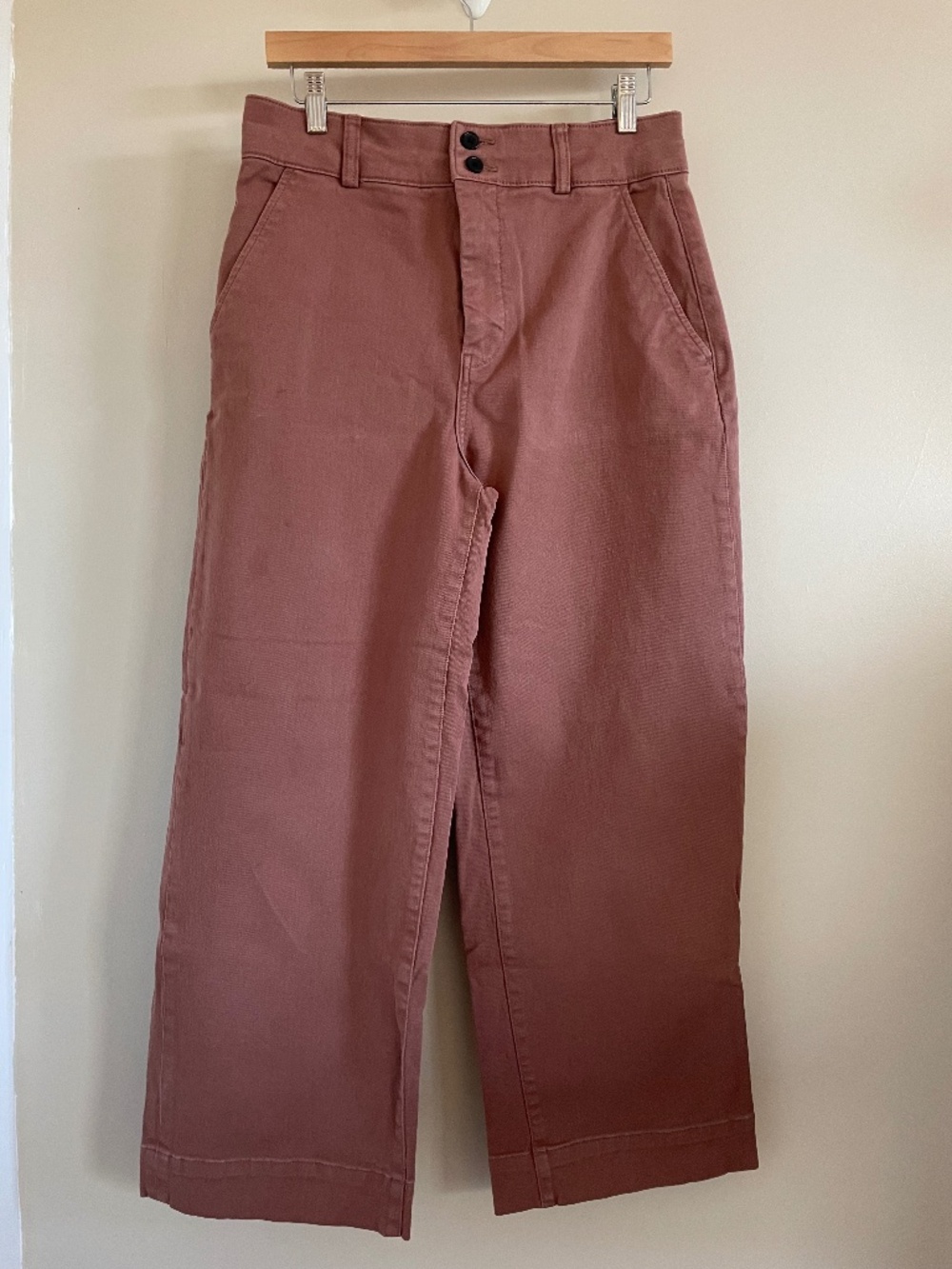 Everlane Utility Wide Leg Pant High Waist Cocoa Brown Size 12